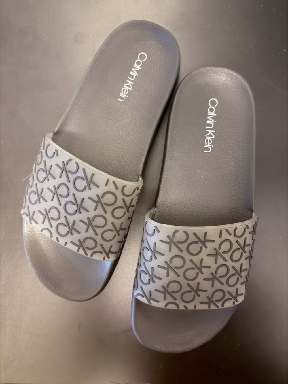 Calvin Klein Black Slides Sandals